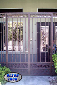 Iron gates, Iron gates Las Vegas, Security gates, Security screens, Security doors, Courtyard gates, Iron fence, Metal gates, Side yard gates, Rv gates, Double gates, Single gates, Driveway gates, Electric gates, Wrought iron gates, Iron works, Stair railing, Iron railings